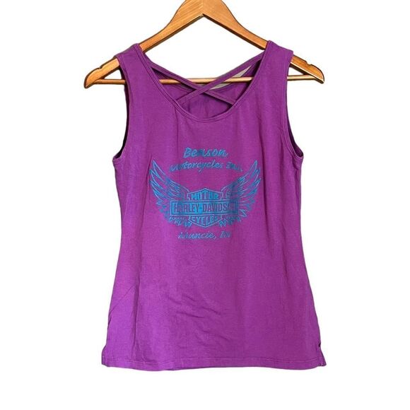 3‎ for $30! Harley Davidson purple tank top - Picture 6 of 8